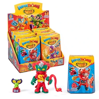 Afbeelding van SUPERTHINGS RIVALS OF KABOOM Wild Kids Complete collectie van de 6e Kazoom met dierenmochten. Wordt geleverd 1 SuperThing en vechtaccessoire