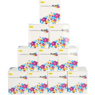 Afbeelding van FLWR Labels / Zebra 10 pack verzendetiketten geel Geschikt voor