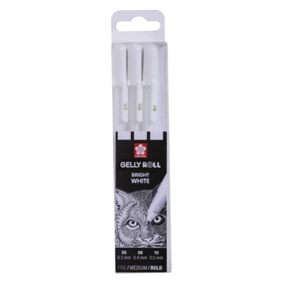 Afbeelding van Gelpen Sakura Gelly Roll zuiver wit set 3 maten