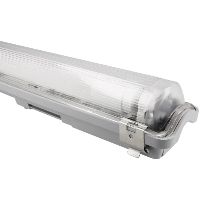 Afbeelding van Müller licht Aqua Promo Led lamp voor vochtige ruimtes, 150 cm, neutraal wit (4000 K), met 1 x 24 W buis, 2500 lm, werkplaatslamp, garagelamp, IP65, grijs