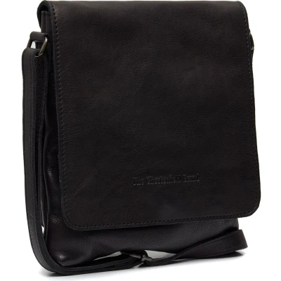 Afbeelding van The Chesterfield Brand Leren Schoudertas Zwart Duncan