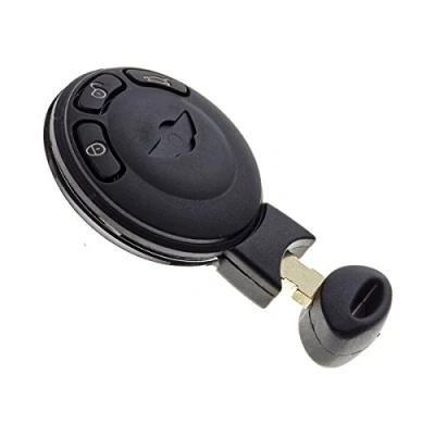 Afbeelding van JONGO Sleutelhoes met lemmet, compatibel Mini Cooper, Clubman, Hatch, One, Cooper D Sleutelbehuizing Plip auto afstandsbediening 3 toetsen