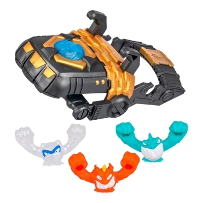 Afbeelding van Heroes of Goo Jit Zu Meteor Madness Slingers Mega Launcher, laad je en Stretch &#039;Em Sling Sky High voor wat snelle Battle Blast actie, inclusief 3 exclusieve