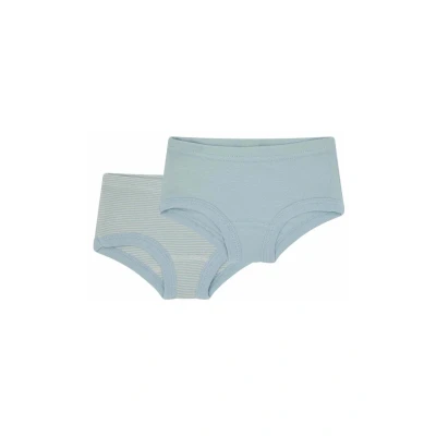 Afbeelding van loud + proud Dubbelpak voor meisjes, fijne rib van biologisch katoen en GOTS gecertificeerde panty, ijsblauw, 122 128