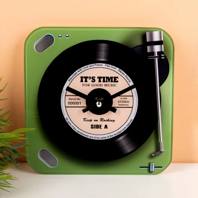 Afbeelding van Retro Platenspeler Klok