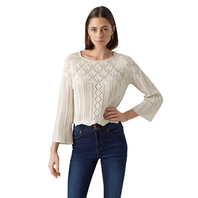 Afbeelding van VERO MODA VMGINGER 3/4 Boatneck GA NOOS Trui, Birch, XS, berk, XS