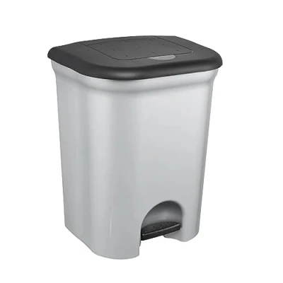 Afbeelding van keeeper Vuilnisemmer TORGE Pedaalemmer 2x 11 l, m. 2 afvalbakken, Made in Europe (3 delig)