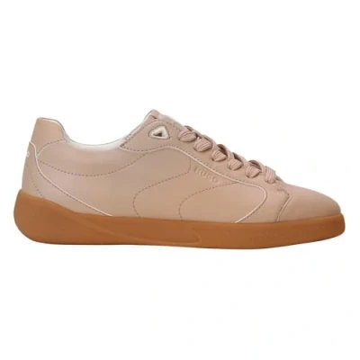 Afbeelding van HUGO Riven Sneakers laag, Dames, Maat: 40, Light/pastel brown Hoogwaardig imitatieleer