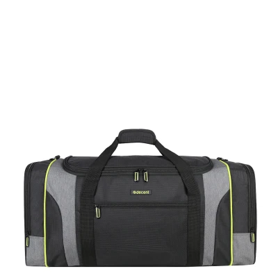 Afbeelding van Flexplus weekendtas reistas 70 cm zwart / lemon groen