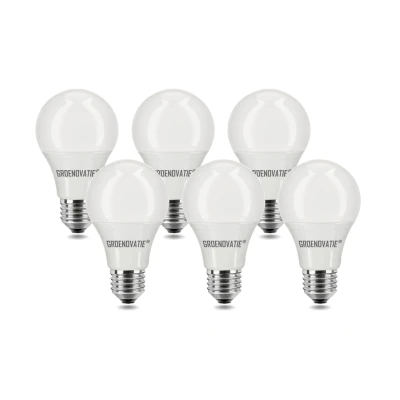 Afbeelding van E27 LED Lamp 7W Warm Wit 6 Pack