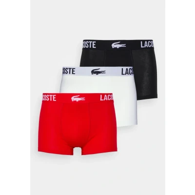 Afbeelding van Lacoste 3 PACK Onderbroeken, Heren, Maat: Large, Black/red/white