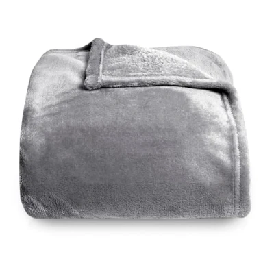 Afbeelding van Silentnight Superzachte fleece deken veelzijdige pluizige plaid voor bedbank en bank, gemaakt van warme, gezellige super zachte houtskool 130 x 150 cm