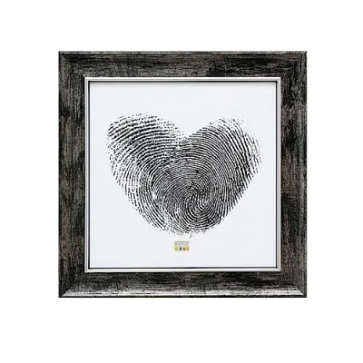 Afbeelding van Deknudt Frames fotolijst S46EE2 zwart met zilver biesje 20x20 cm