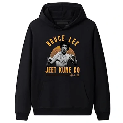 Afbeelding van Bruce Lee Hoodie Sweatshirt Kung Fu Martial Art 3D Gedrukt Hoodies Pullover Tops voor Mannen, # 1, 3XL