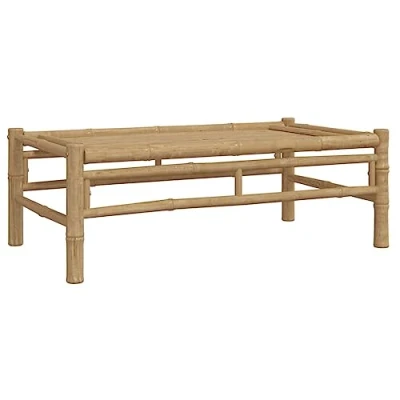 Afbeelding van vidaXL Tuintafel 100x55x33 cm bamboe, tuin tafel, salontafel, buiten bijzettafel, bijzettafeltje, buitentafel
