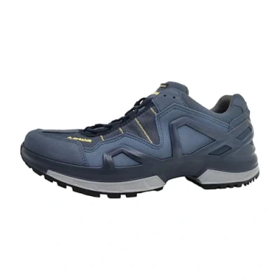 Afbeelding van LOWA Gorgon GTX trailloopschoen voor heren, Staalblauw mosterd, 44 EU