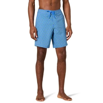 Afbeelding van Amazon Essentials Heren boardshorts, blauwe hagedissen, XX Large