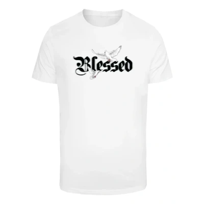 Afbeelding van Mister Tee Blessed DOVE Tshirt print, Heren, Maat: XL, White