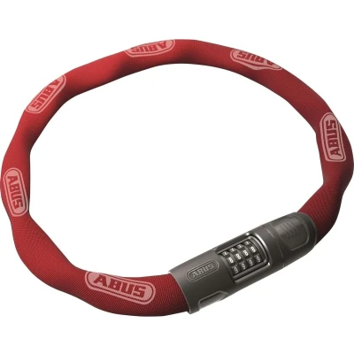 Afbeelding van Abus Kettingslot 8808C/85 rood, 8mm vierkant, instelbare code