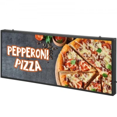 Afbeelding van VEVOR Programmeerbaar led bord, P6 full colour scrolling paneel, doe het zelf displaybord, wifi USB bediening, loopteksten, tijden en afbeeldingen, berichten winkelbord, 99 x 41 cm