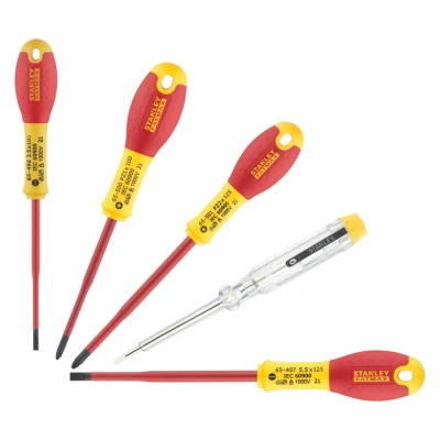 Afbeelding van Stanley FatMax Pro VDE Schroevendraaierset 5 delig PZ Smalle Tip XTHT0 62693