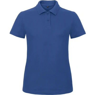 Afbeelding van Dames Polo ID.001 Kobaltblauw merk B&amp;C maat 3XL