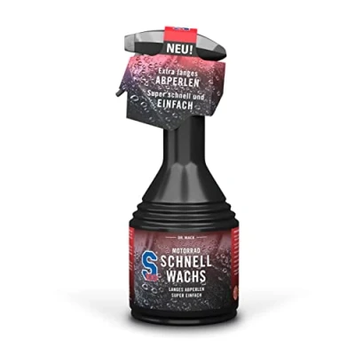 Afbeelding van Dr. Wack S100 snelwax voor motorfiets, 500 ml, premium motorwas maandenlang afpareleffect, glans en lakbescherming, alle lakken kunststoffen, hoogwaardige motorverzorging, made in