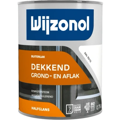 Afbeelding van Wijzonol Dekkend Halfglans 9135 Papyruswit Houtverf