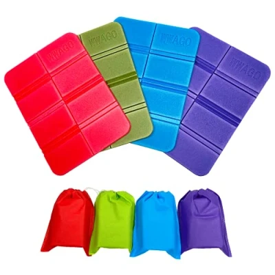 Afbeelding van Opvouwbaar zitkussen buiten waterdicht volwassen kinderen thermisch opvouwbare zitmat voor tuin picknick wandelen kamperen 4 stuks