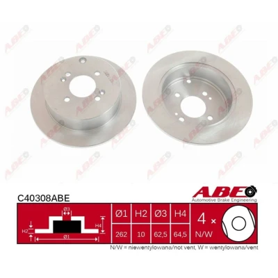 Afbeelding van ABE Remschijven C40308ABE