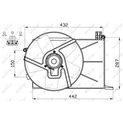 Afbeelding van Koelventilatorwiel NRF 47459