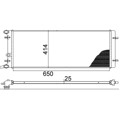 Afbeelding van Radiateur MAHLE CR 368 001S