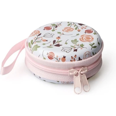 Afbeelding van Balvi Portemonnee Bloom Dames 7 X 3 Cm Metaal Wit/roze