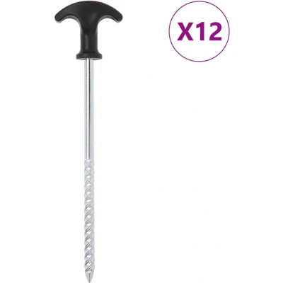 Afbeelding van Tentharingen 12 st 7 mm 20 cm gegalvaniseerd staal