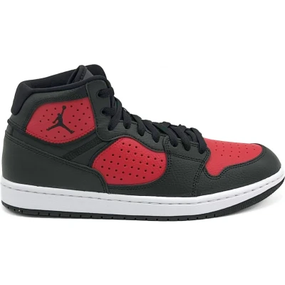 Afbeelding van Nike JORDAN Access Heren Sneakers Sport Casual schoenen Zwart Rood AR3762 006 Maat EU 43 US 9.5