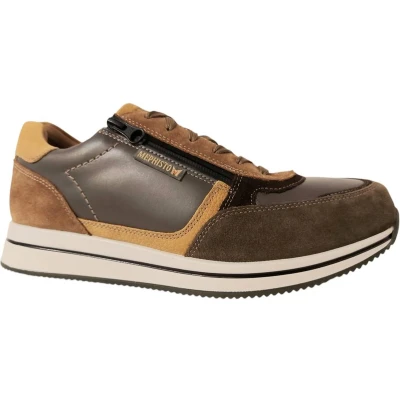 Afbeelding van Mephisto Sneaker Gilford Khaki Groen Bruin Combi