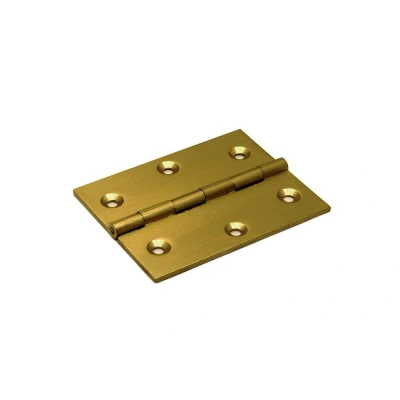 Afbeelding van Messing scharnier met vaste pen, 70x55x2 mm