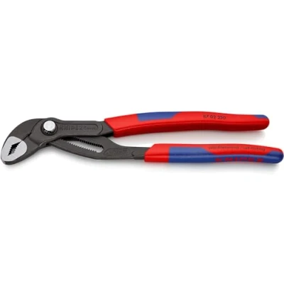 Afbeelding van Knipex Cobra Hightech waterpomptang grijs geatramenteerd, met slanke meer componentengrepen 250 mm (zelfbedieningskaart/blister) 87 02 SB