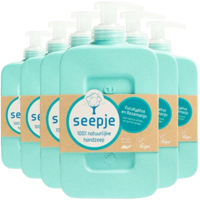 Afbeelding van 6x Seepje Handzeep Eucalyptus met Rozemarijn 300 ml