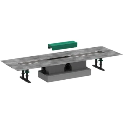 Afbeelding van hansgrohe uBox universele complete set (installatieset + basislichaam) 800 mm voor standaard installatie van douchegoten kant en klare sets (RainDrain Rock RainDrain Match), vloerafvoer
