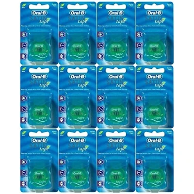 Afbeelding van Oral B Statine Tape Tandzijde 25 m (12 Stuks) Satijntape Mint