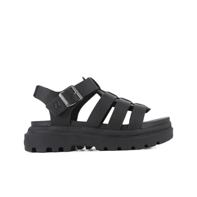 Afbeelding van Palladium Pallacruise Fisherman Outdoorsandalen, Dames, Maat: 37, Black Leer