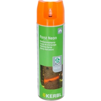 Afbeelding van Kerbl Markeringsspray Forst Neon (bosbouwmarkeringsspray 500 ml/spuitverf in neonoranje, op biologische alcoholbasis, voor hout, metaal en beton) 291400