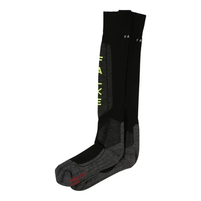 Afbeelding van Falke SK5 Skiing Light Cushioning Kniekousen black/grey, Heren, Maat: 42/43, Black/grey
