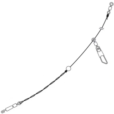 Afbeelding van Cresta Ready To Use Feederlinks (2 pcs) 35cm 0.30mm Maat : Feeder Link Sliding