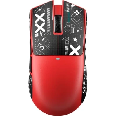 Afbeelding van ATTACK SHARK X11 SE Draadloze Gaming Muis, PixArt PAW3311 Sensor, BT/2.4G Draadloos/Bedraad, 22000 DPI, 65 Uur Batterij, Kantoor en Muis voor Win11/Xbox/PS/Mac (Rood + Tape)