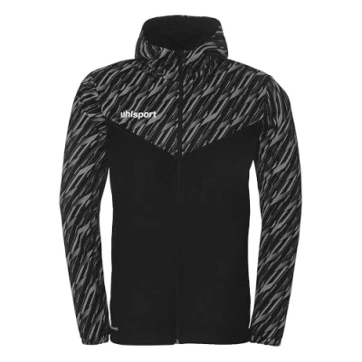 Afbeelding van uhlsport Voetbal Progressive 28 Multi Hood Jas Heren Trainingsjack Sportjack Sweatshirt met Capuchon en Opstaande kraag