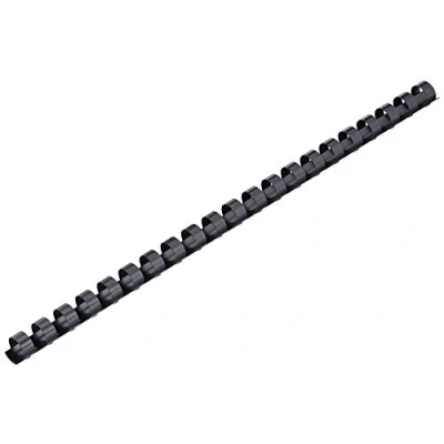 Afbeelding van Leitz 10972 plastic bindingen, A4, kunststof, 16 mm, 145 vellen, 100 stuks, zwart