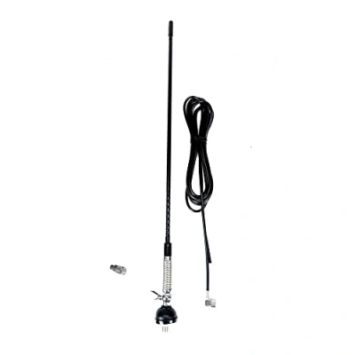 Afbeelding van CB antenne PNI S60 met vlinderklep, houder, kabel en PL stekker