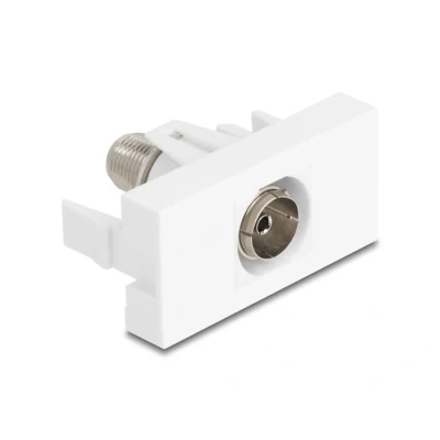 Afbeelding van Delock Easy 45 Modul IEC Buchse zu F weiß HQ products